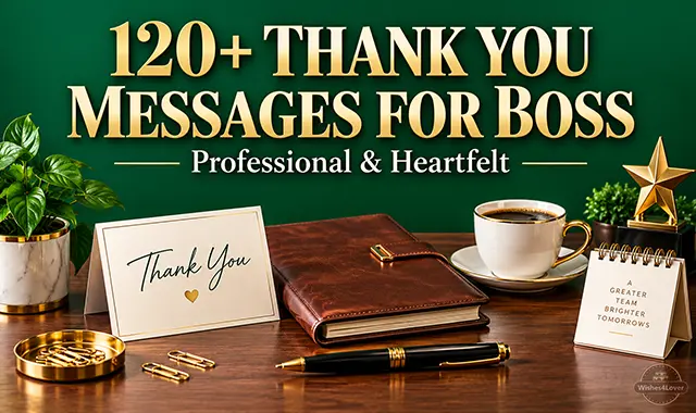 Thank you messages for boss professional and heartfelt