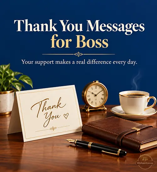 Thank you messages for boss
