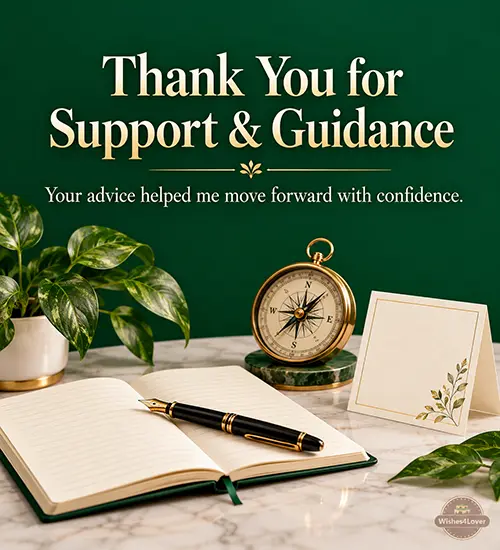 Thank you to boss for support and guidance
