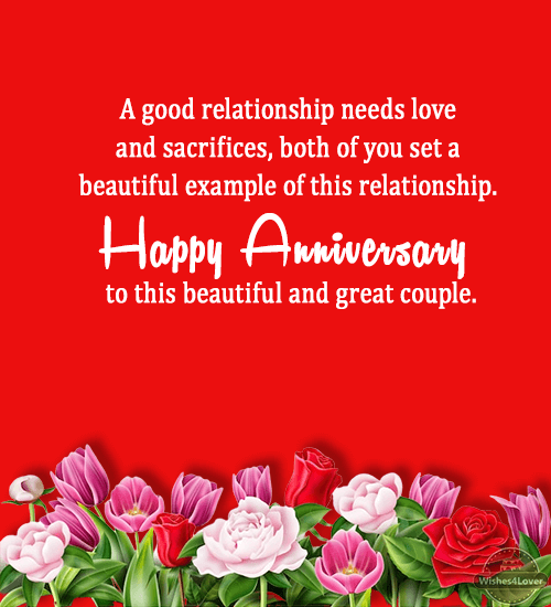 1st anniversary wishes for couple