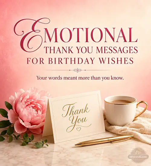 Emotional Thank You Messages for Birthday Wishes