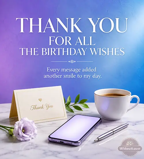 Thank You for All the Birthday Wishes